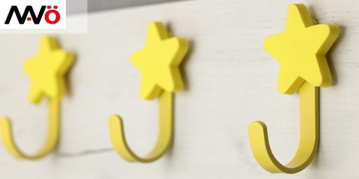 HÁČIKOVÝ VEŠIAK NA DETSKÝ NÁBYTOK VEŠIAK NA NÁBYTOK STAR