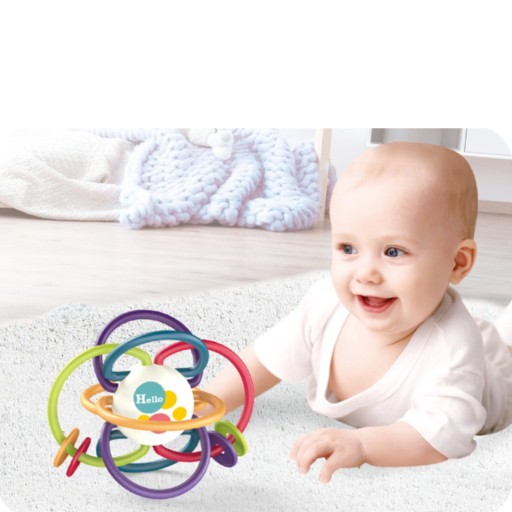 SENSORY GALE BEADS HRAČKA HRANIČKA NA GUĽAČKU PRE BOJČATÁ