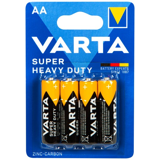 Batérie VARTA SUPER HEAVY DUTY AA R6 4 ks