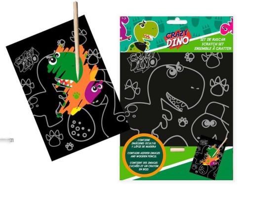 Hra Crazy Dino dinosaurs na škrabanie pomocou dotykového pera