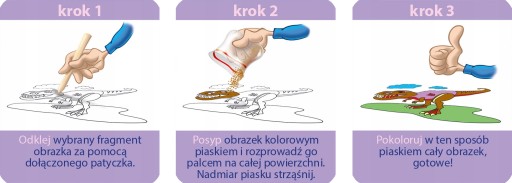 Balík 7 farebných stránok Niko Sand Pictures