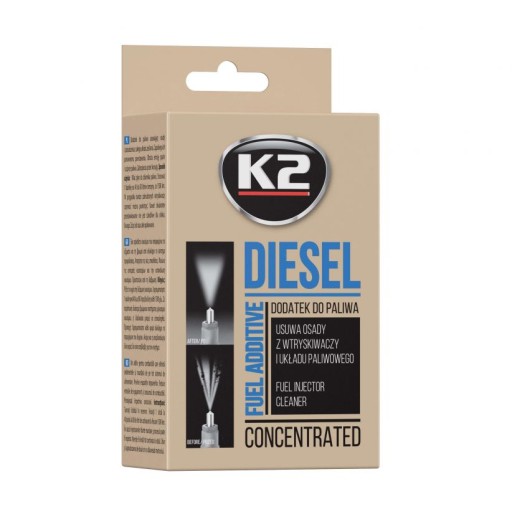 K2 DIESEL NA ČISTENIE DIESELOVÝCH VSTREKOVAČOV 50ML