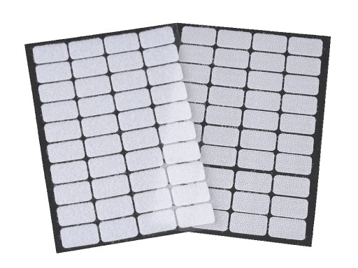 SAMOLEPIACI VELKÝ VELCRO OBDŽNÍKOVÝ 15x25 BIELY 40 ks.