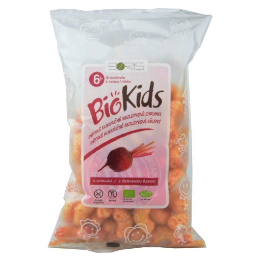 Kukuričné chrumky s cviklou BEZ SKLA. BIO 55 g