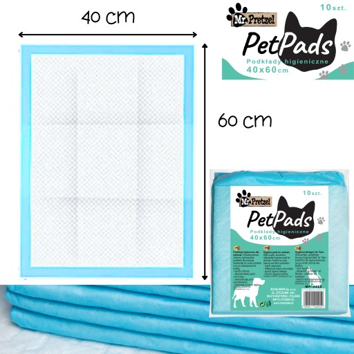 PODLOŽKY PRE PSA PODLOŽKY PODLOŽKY PRE PSA 40x60cm HYGIENICKÉ PODLOŽKY 10 ks