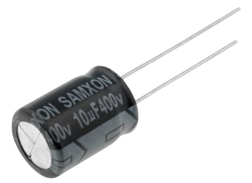 Kondenzátor 10uF 400V 10x16 Samxon 10ks.