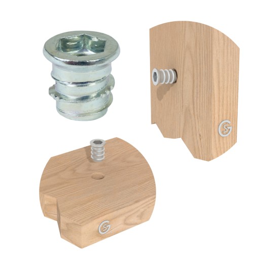 10x nástrčná skrutka M8 x 13 mm, dvojzávitová, skrutkovacia, drážkovaná skrutka do dreva