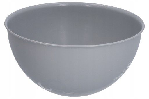 Veľká šedá plastová misa, 3 litre, s vekom, ideálna na šaláty, hranolky, gril