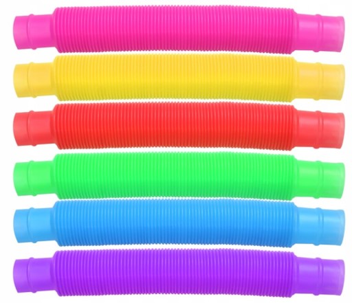 Pop Tubes Sensory Squishy Tubes Antistresová hrubá XXL hračka 6ks