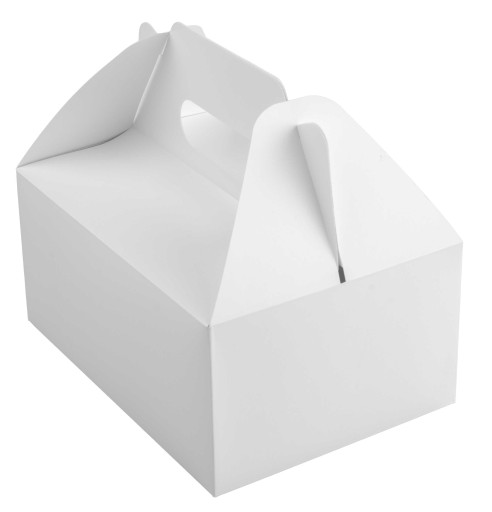 Krabička na tortové krabičky svadobná torta SVADOBNÉ KRSTNÉ SPOLOČENSTVO BIELA 10 ks.