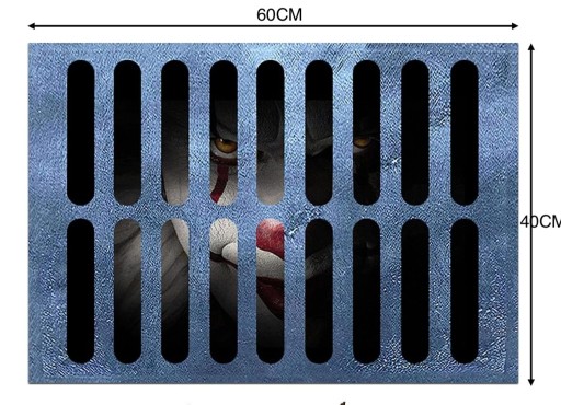 KOBEREC KOBEREC EFEKT 3D VZOR HORROR CLOWN IT 40x60 KLOWN TO PENNYWISE