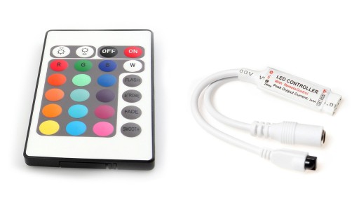 RGB LED ovládač ovládač IR24 6A 60007