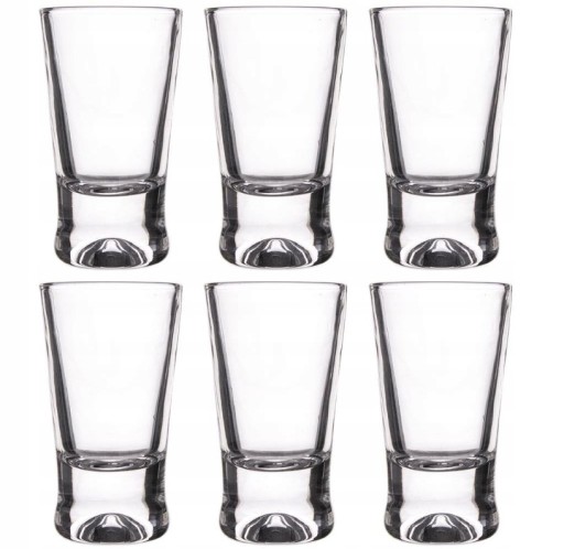Panáky na vodku, likér, likér, 25 ml, 6 ks