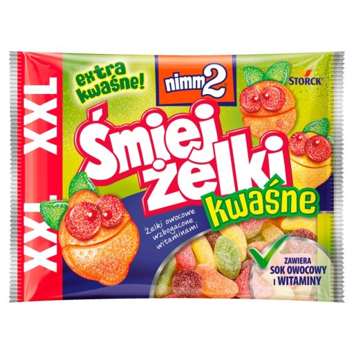 NIMM2 Śmiejżelki KWAŚNE XXL s vitamínmi 180g