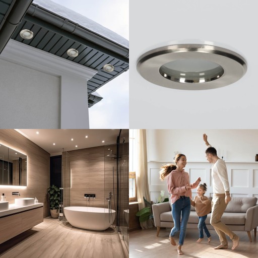 Sada halogénového svietidla LUMO11 matný chróm + LED GU10 5W neutrál