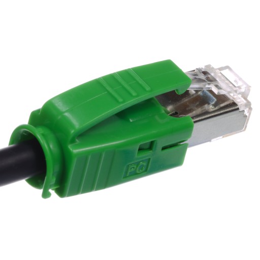 Telegartner Zástrčka s krytom RJ45 6A, zelená