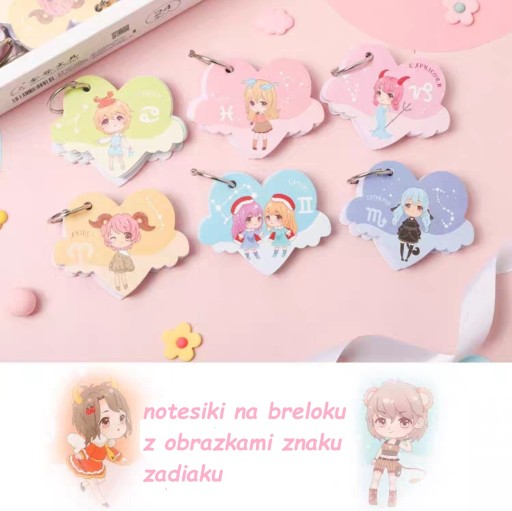 Mini zápisník, poznámkový blok na kľúčenke, znamenie zverokruhu CAPTURE