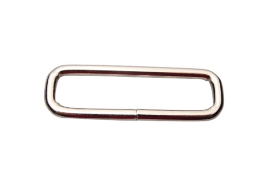 Kožený rám 50 / 11 / 4 mm 1 kus strieborný
