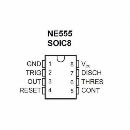 NE555 555 SMD ČASOVAČ 5 KS.