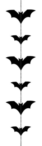 Girlanda dekorácia BATS HALLOWEEN 1,5m