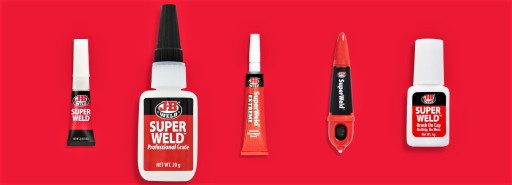 JB Weld SuperWeld Okamžité lepidlo Bezfarebné mini trubičky 2 x 2g