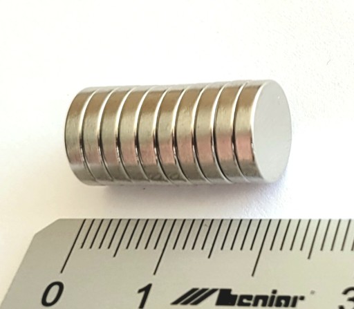 SILNÉ NEODYMIOVÉ MAGNETY 10 kusov do chladničky