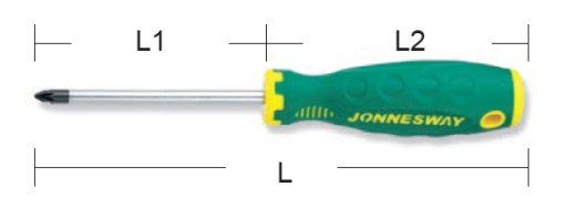 Krížový skrutkovač PZ2 x 100mm D71Z2100 Jonnesway