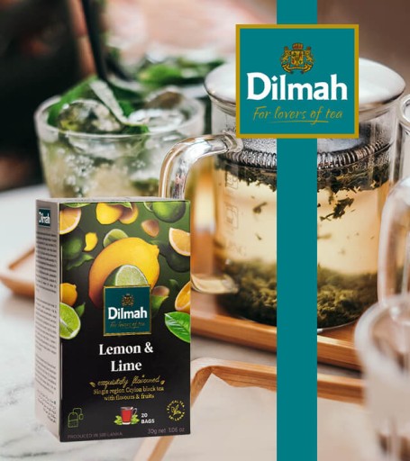 DILMAH LEMON & LIME instantný čaj 20 vrecúšok