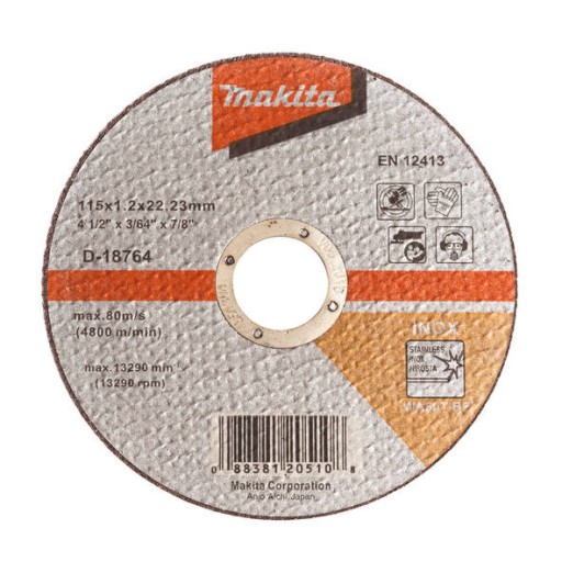MAKITA D-18764 INOX REZNÝ KOTÚČ 115x1,2 mm TENKÝ
