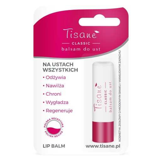Tisane Lip balzam 4,3g klasický rúž