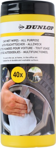 DUNLOP UNIVERSAL hydratačné obrúsky na všeobecné čistenie 40 ks.
