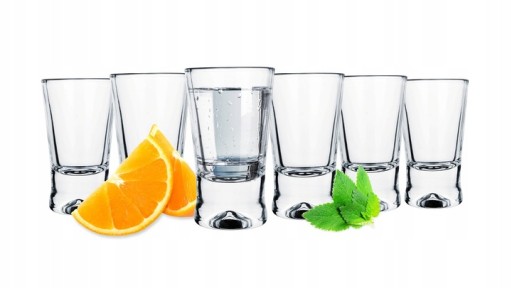 POHÁRE na vodku X 25ml, sada 6 ks