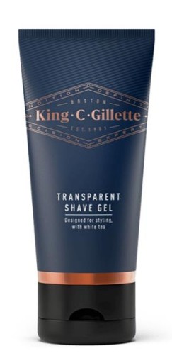 Gillette priehľadný gél na holenie King *C* 150 ml