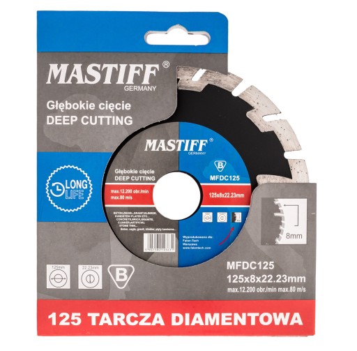 SEGMENTOVANÝ DIAMANTOVÝ DISK NA BRÚSKU BETÓNU KAMENNÁ KOCKA 125mm