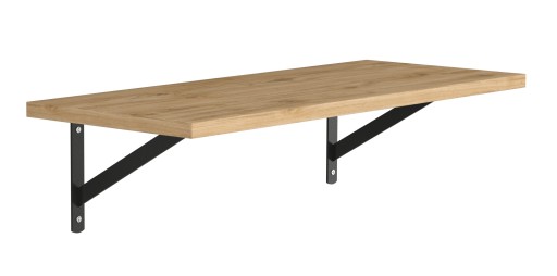 1x PODPORKA UHLNEJ KONZOLY pre policu 200x125 <3mm> ČIERNA