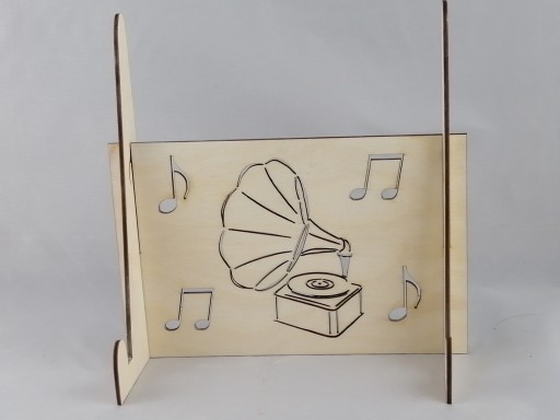 Stojan Stojan, polica na vinylové platne - darček