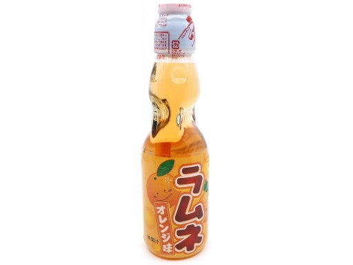 Japonský pomarančový nápoj Ramune ORANGE - 200 ml.