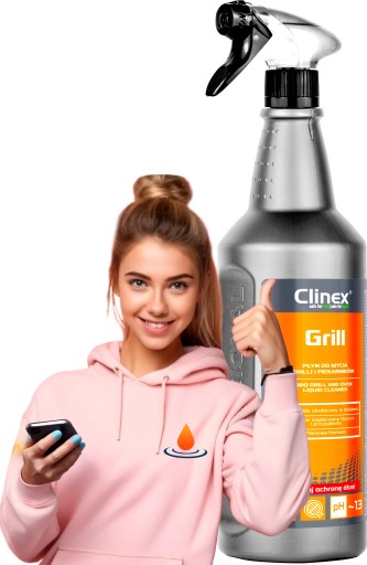 CLINEX Grill 1L, Čistiaci prostriedok Účinne čistí rúru a gril