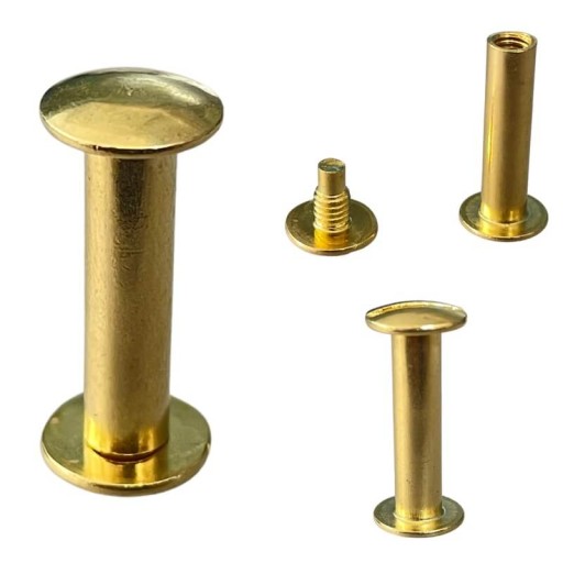 Skrutkové nity Skrutka 20mm Zlatá 5 ks