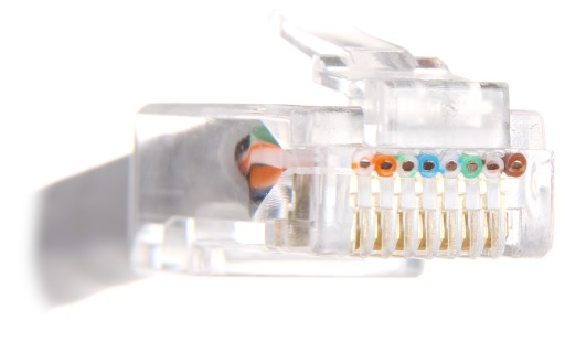Priechodná zástrčka RJ45T/6*P10, kat.6, 10 kusov