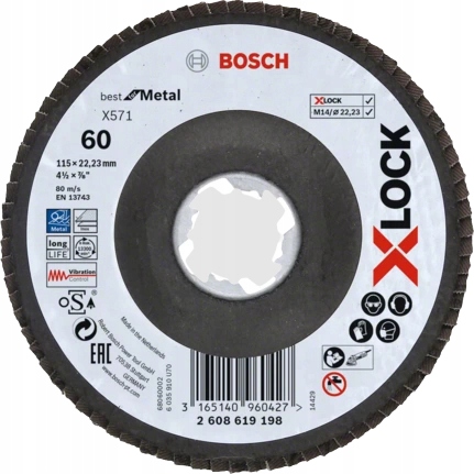 BOSCH lamelový kotúč P60 115mm X571 XLOCK