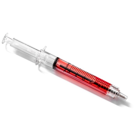 STRIEKAČKA BALLPOINT imitácia injekčnej striekačky DARČEK PRE SESTRU LEKÁRA