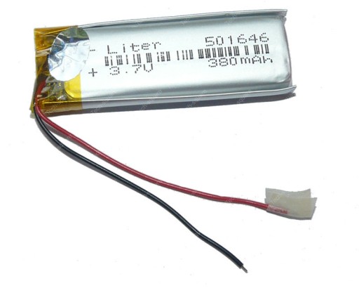 Nabíjateľná batéria Mp4 Mp5 RC 501646 380mAh