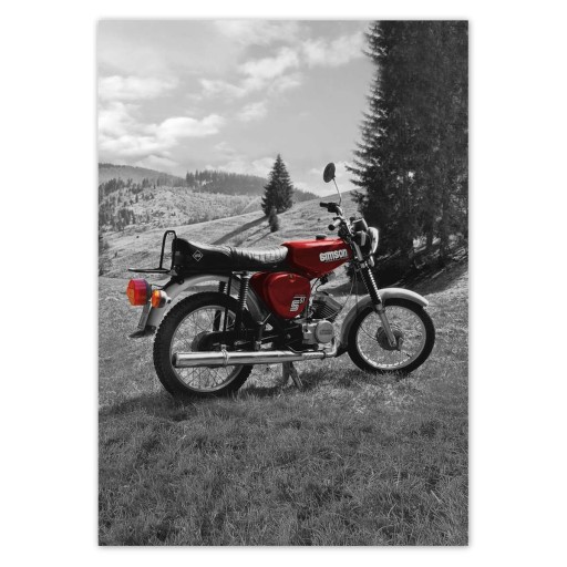 Samolepky A5 PION Red Simson S51 E