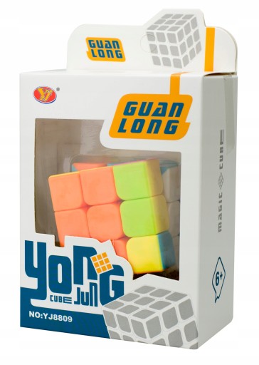 LOGICKÁ HRA PUZZLE CUB 3X3 NEON 5,65CM