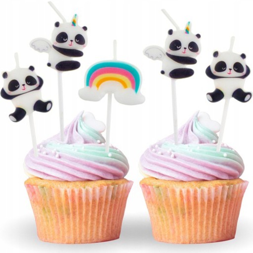 Papierové poháre PANDA, dúha, MEDVEĎ, narodeniny, farebné narodeniny, PARTY 6