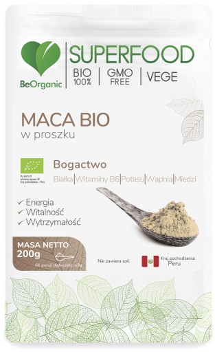 Bio maca prášok 200g BeOrganic
