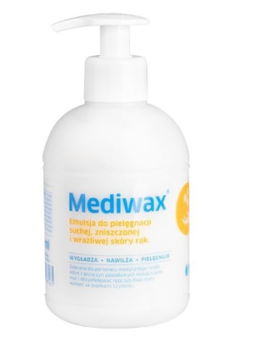 MEDIWAX emulzia na starostlivosť o ruky 330 ml pumpička s včelím voskom