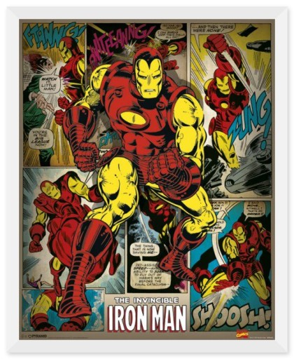 Marvel Comics - Iron Man Retro - plagát 40x50 cm