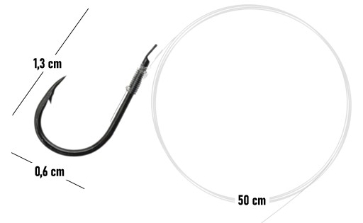 Háčiky CHINU TIED, READY náväzce, 10 KS, veľkosť 12